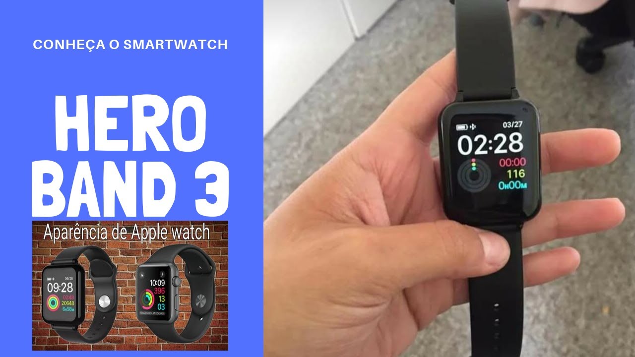 Relógio Smartwatch B57 Hero Band - Utiliza App Herobandiii com o Melhor  Preço é no Zoom