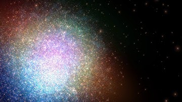 4K Space - Colorful Particle Galaxy Cluster Animation - AA VFX