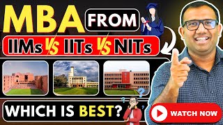 💥MBA From IIMs vs IITs vs NITs🤔 Which is Better? Best MBA Colleges🤩 #mba #iim #iit #nits #mbacollege