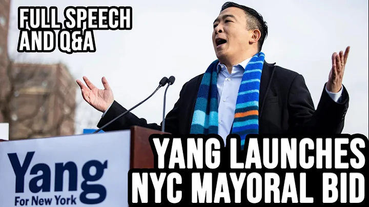 Andrew Yang Launches Campaign for NYC Mayor | Full Speech w/ Q&A