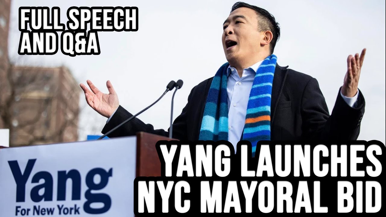 Andrew Yang Launches Campaign for NYC Mayor | Full Speech w/ Q&A