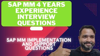 SAP MM s4HANA TRAINING|SAP MM 4 YEARS EXP INTERVIEW QUESTIONS|REAL TIME QUESTIONS|REVISION TRICK