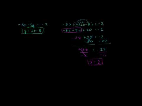Системи линейни уравнения: решаване чрез заместване