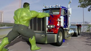 Transformers: The Last Knight - Hulk vs Optimus Truck Final Fight | Paramount Pictures [HD]