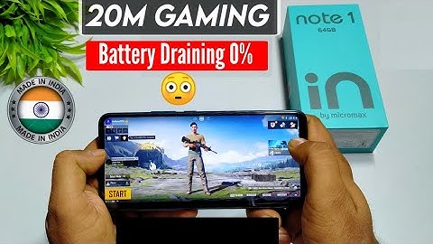 Micromax IN Note 1 PUBG Gaming Test | Micromax In Note 1 Battery Draining Test | Multi Touch Issue