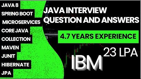 Real IBM interview questions| Java, Spring boot, Hibernate, Microservices | shared by interviewee
