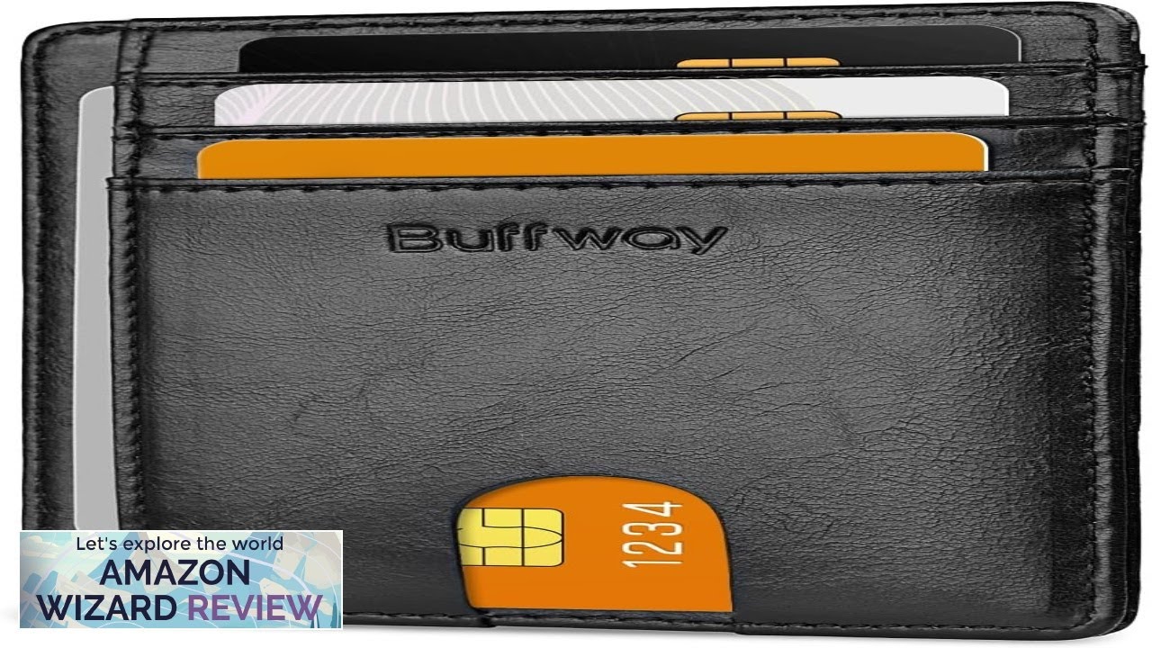 Buffway Slim Minimalist Front Pocket RFID Blocking Leather Wallets for Men Review