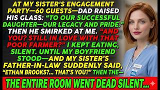 My parents mocked me at sister’s engagement—then her fiancé’s dad recognized my “farmer” boyfriend. Update