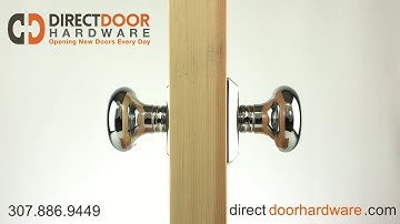 Emtek Providence Knob with Quincy Rosette in Polished Chrome