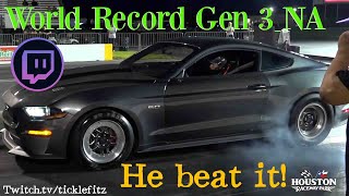 Fastest Gen 3 NA Mustang in the world. World record belongs to him.