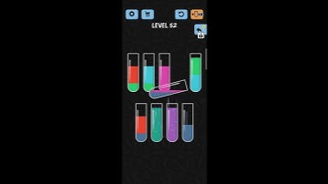 Water color sort ||water color sort level - 52 walkthrough solution (IOS/Android) || simple solution