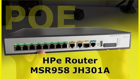 HPe msr958 JH301A router