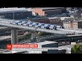 У Генуї вантажівками тестують новий міст, який звели з на місці обваленого