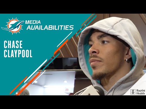 Chase Claypool meets with the media | Miami Dolphins