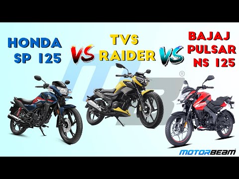 TVS Raider vs Bajaj Pulsar NS 125 vs Honda SP 125 - Best Modern 125cc Bike? | MotorBeam हिंदी