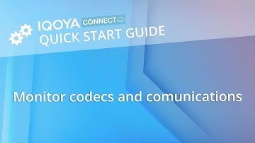 IQOYA CONNECT: Monitor codecs and communications