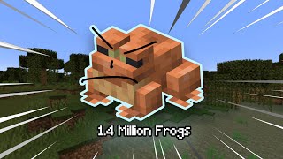 I Made an Army of 1.4 MILLION Frogs in Minecraft!