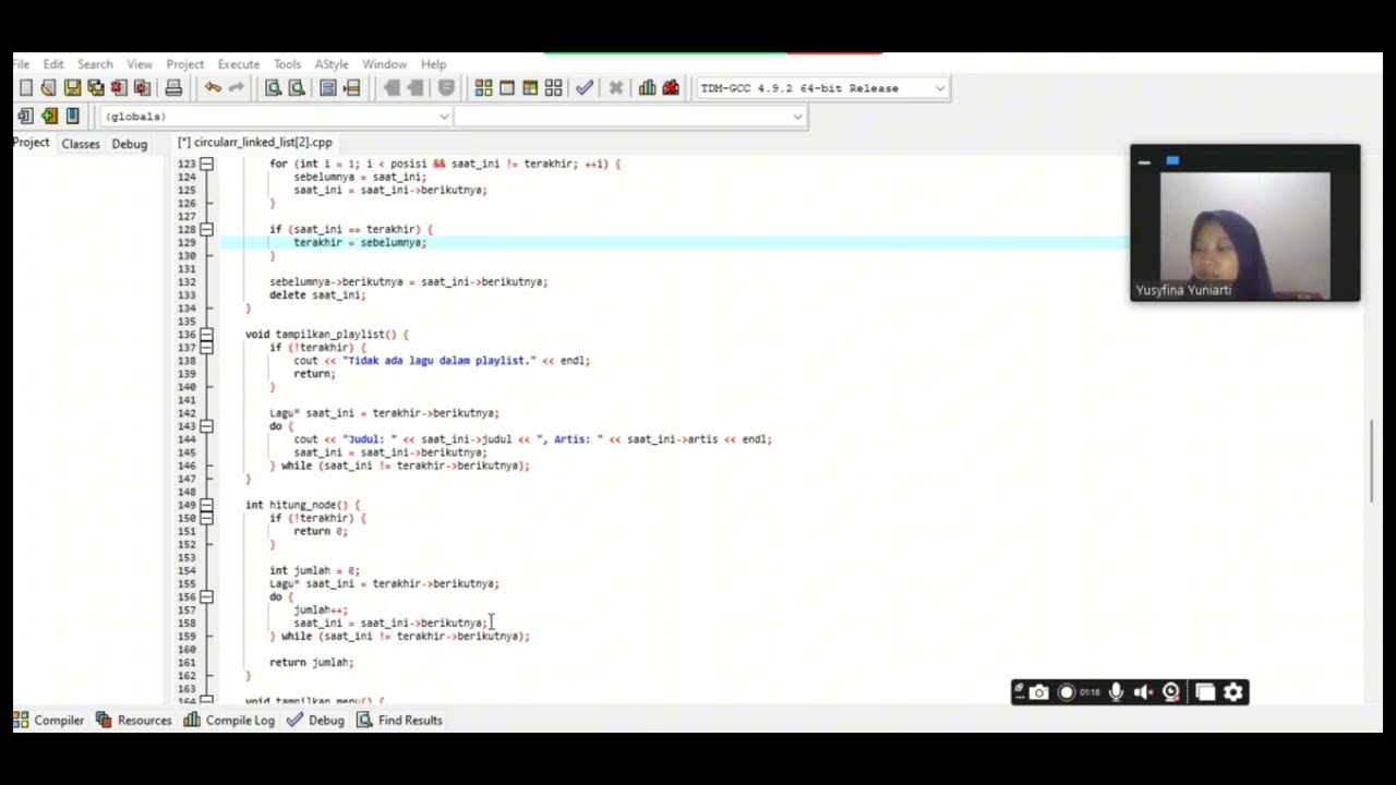 Tugas Kelompok Struktur Data Circular Linked List Pada Program Playlist ...