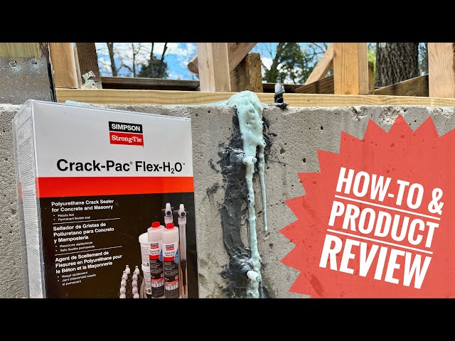 How to use Simpson StrongTie Crack-Pac Flex-H2O and product review 