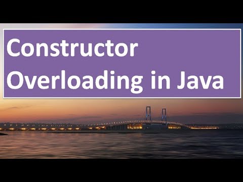 Constructor Overloading in JAVA,#42 - YouTube