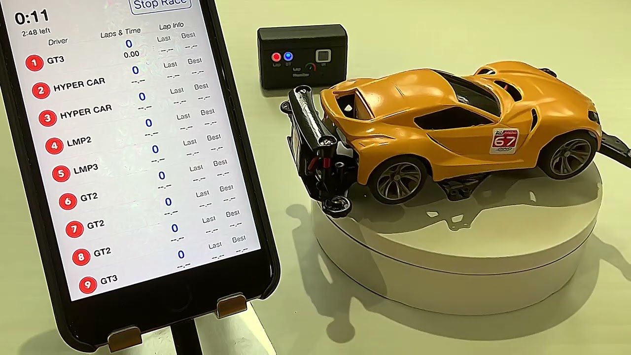 2023 Route 66 Cup - Endurance Race GT3 - 067 with LIVE Timing Transponder - Mini 4WD Racing