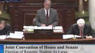 House floor session/Joint Convention of the House and Senate/Election of U of MN Regents  3/6/13
