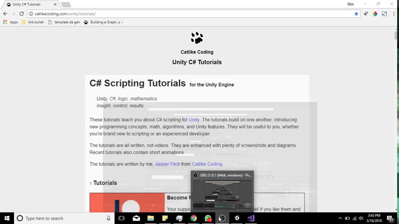 Basic unity Tutorial 01 - Creating a Clock ilfan Taufik - YouTube