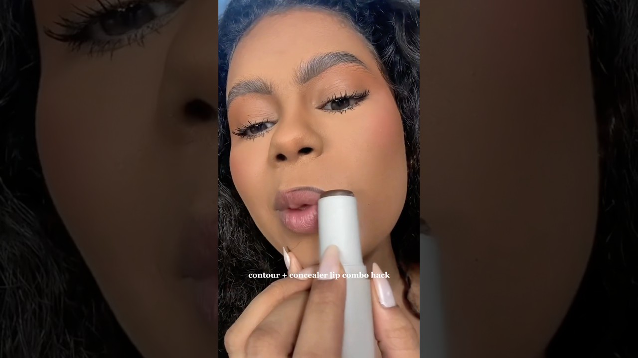 Contour + concealer lip combo? 👀 