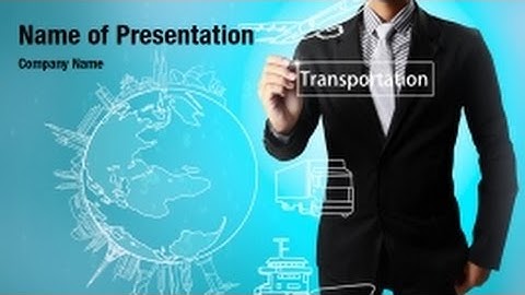 Transportation Services PowerPoint Video Template Backgrounds - DigitalOfficePro #01306V