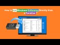 How to Run Windows Software directly from a Pendrive ?