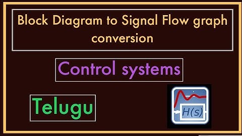Block Diagram to Signal Flow Graph Conversion || Control systems || Telugu