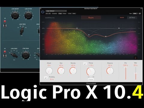 Logic Pro X 10.4 ChromaVerb Vintage EQ and Smart Tempo