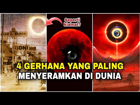 Takuti jutaan orang, 4 GERHANA paling MENYERAMKAN. No 3 di INDONESIA‼️