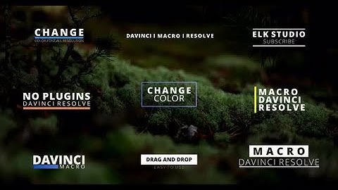 Minimal Titles Template 3.0 DaVinci Resolve Templates