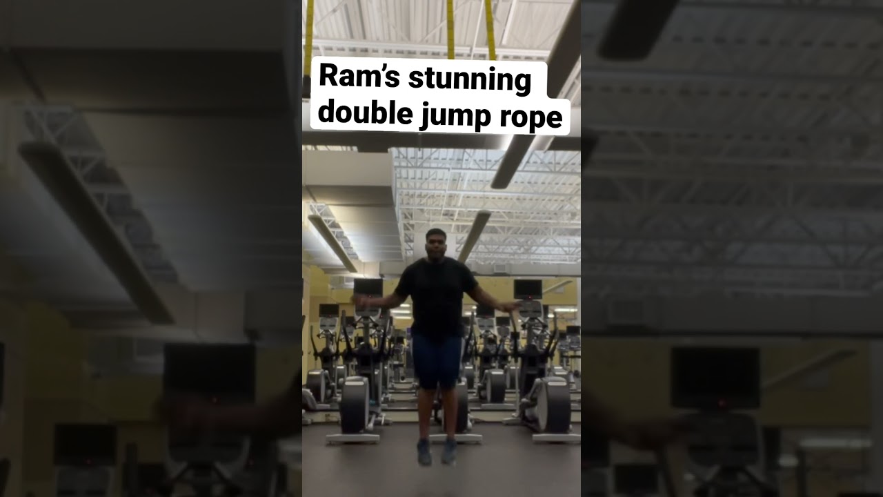 238 lbs( 108 kg)  double under jump rope with knee injury 😯😯