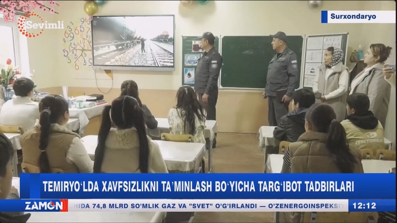 Temiryoʻlda xavfsizlikni taʼminlash boʻyicha targʻibot tadbirlari
