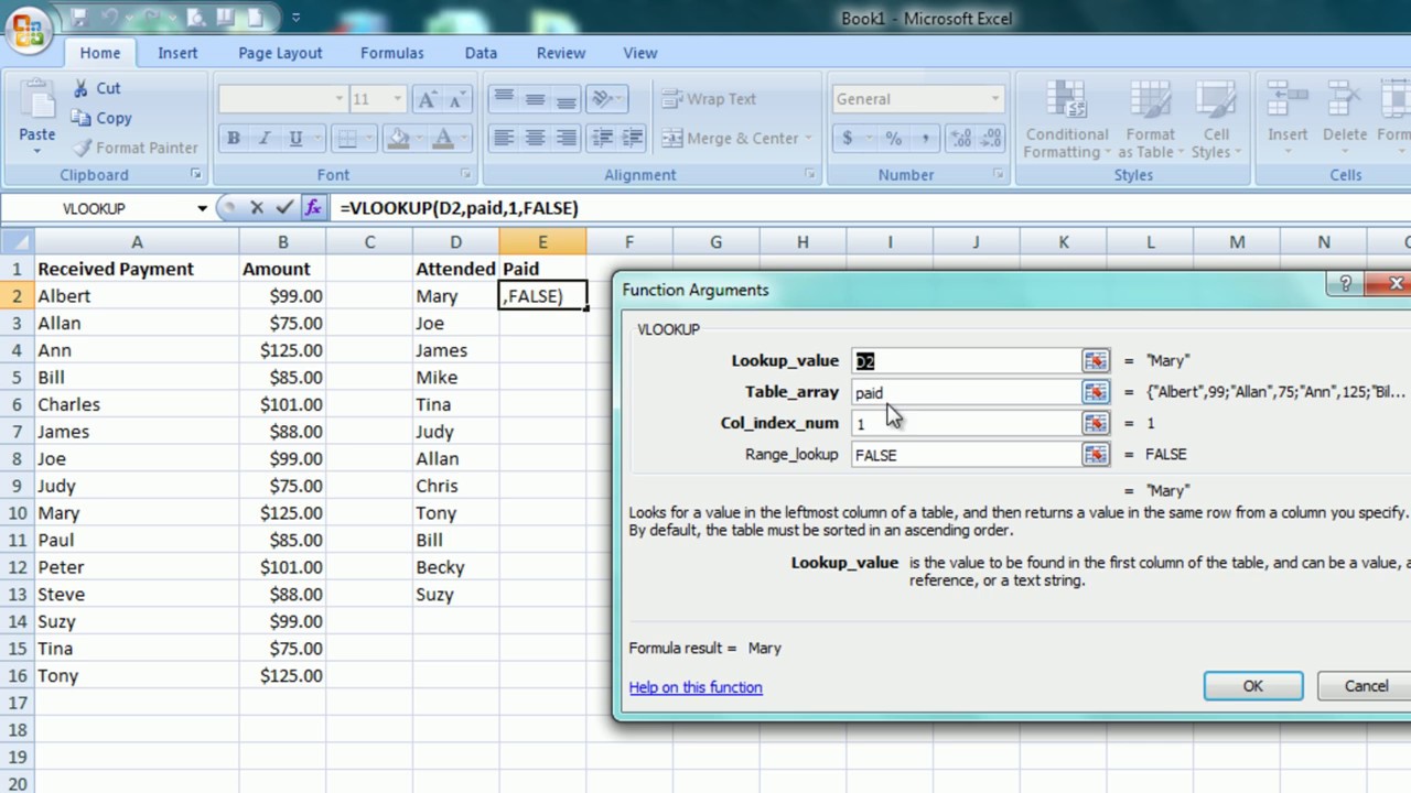 How to Do a VLOOKUP in Excel - Video Tutorial