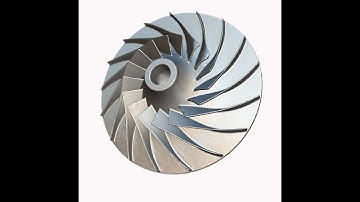 Vane wheel / Impeller scan by Thunk3D handheld 3D scanner Fisher S