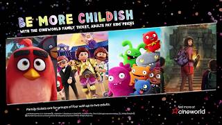 Be More Childish At Cineworld