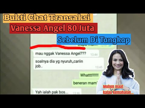 Bukti Chat Transaksi Vanessa Angel 80 Juta Sebelum Ditangkap