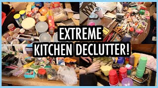 EXTREME KITCHEN DECLUTTER! | 3 Junk Drawers, 2 Lazy Susans, and a Bunch of Cups!