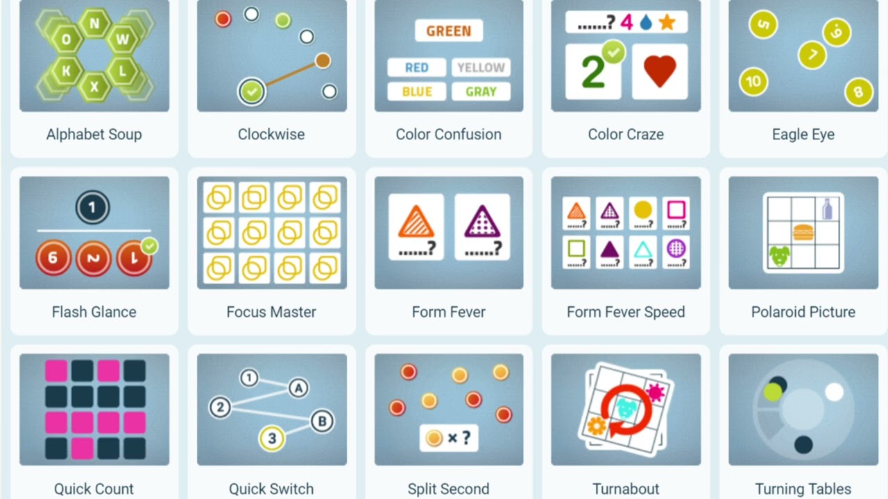 To be focused try these games