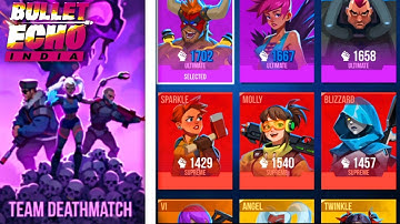 Bullet Echo India: Team Deathmatch Gameplay With Mirage, Molly & Ramsay Ultimate Level 🔥