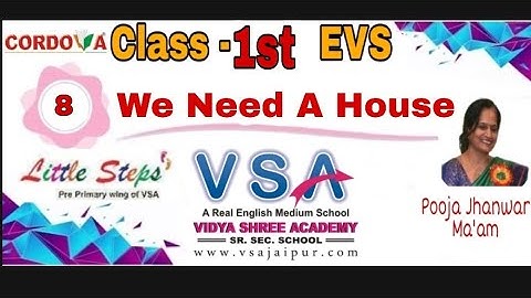 Class 1|| Evs || Ch-8 || We Need A House || Cordova
