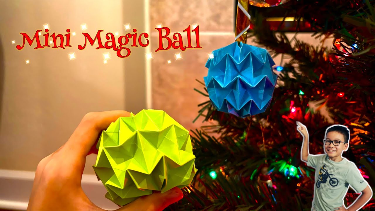 Mini Magic Ball (Jeremy Shafer) No tape or glue | 如何折一个魔力球