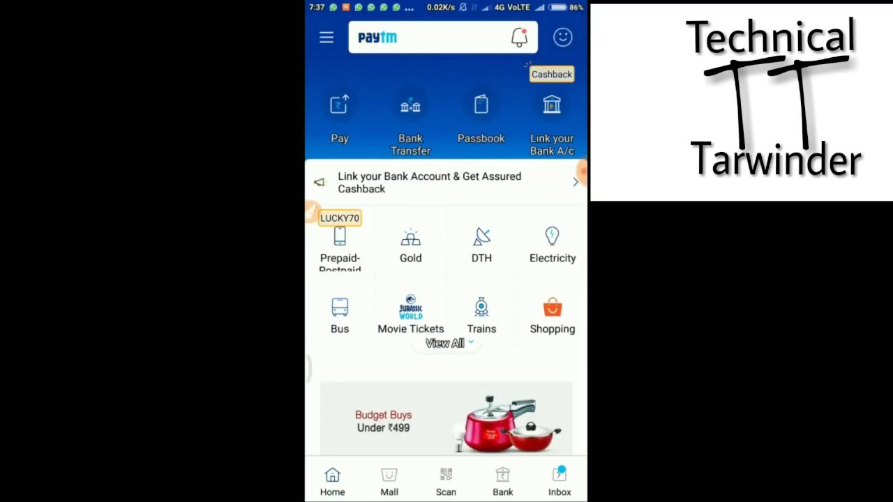 UNLIMITED HACK TRICK earn unlimited money in paytm letest trick|2018(100%working)technical tarwinder