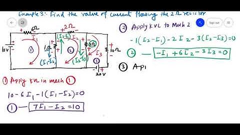 Mesh Analysis Example-3