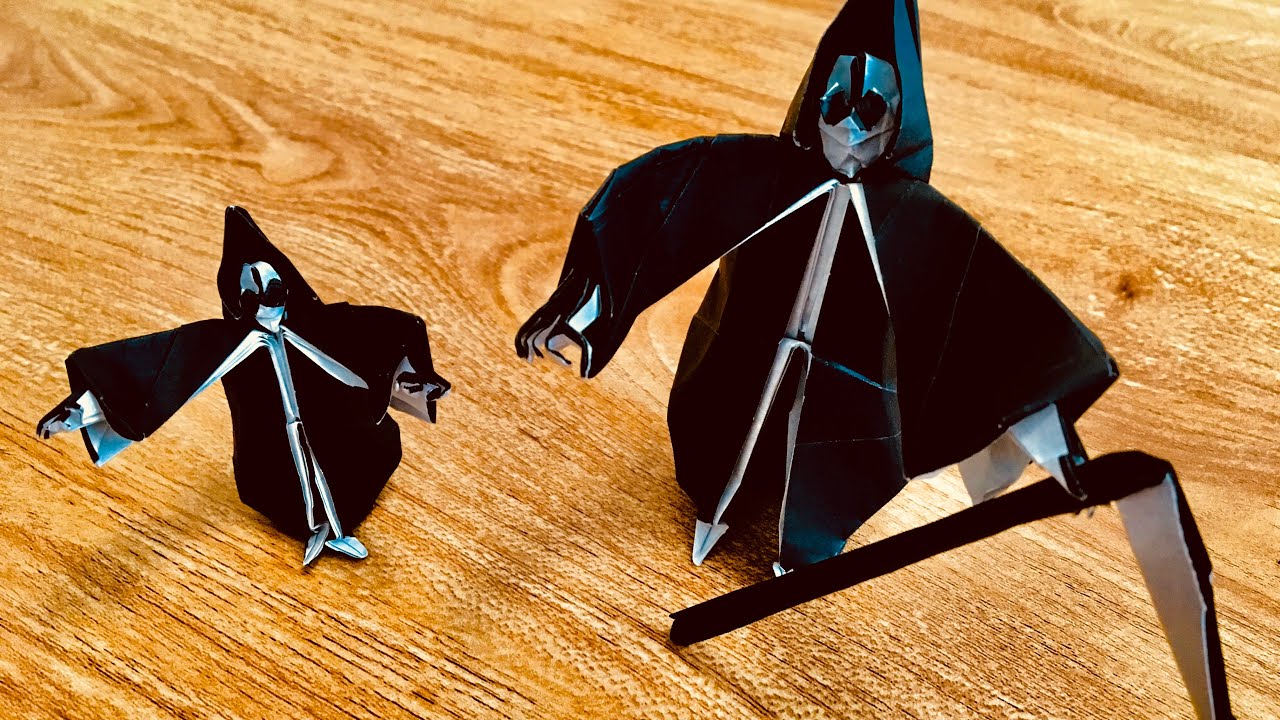 折り紙 死神の作りかた 難しさ ハロウィン Youtube 折り紙 死神の作りかた 難しさ ハロウィン Youtube
