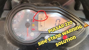 pulsar 220 side stand warning ⚠️ indicator problem solution