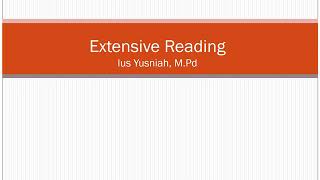 Fact Findings, Major & Minor Supporting Details (Extensive Reading Course) Meeting 3